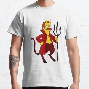 Devil Flanders Treehouse Of Horror Classic T-Shirt